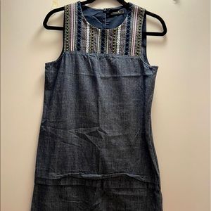 Kate Spade Saturday Embroidered Shift Denim